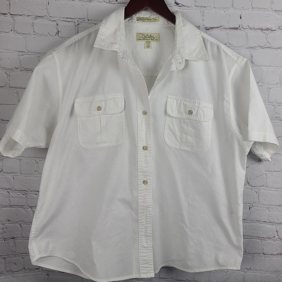 Cabelas Womens Soft Canvas Trail Shirt 